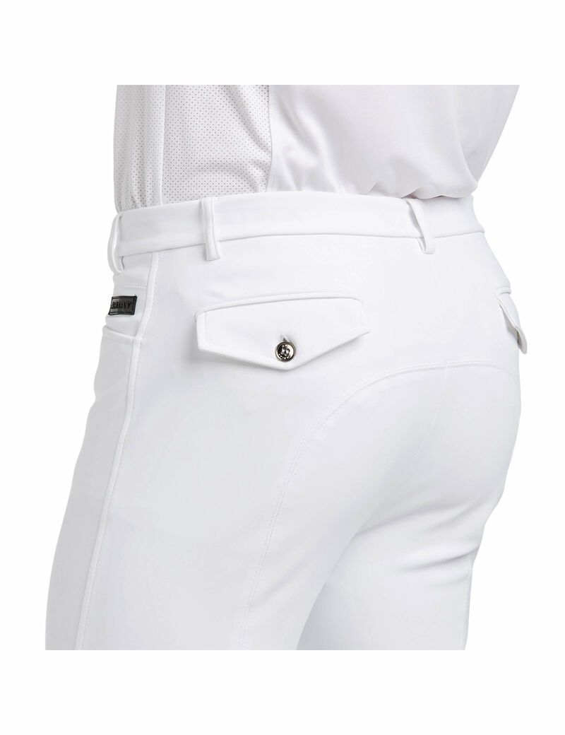 Pantalon Ariat Speranza Knee Patch Breech Blanche | VWF-3297518