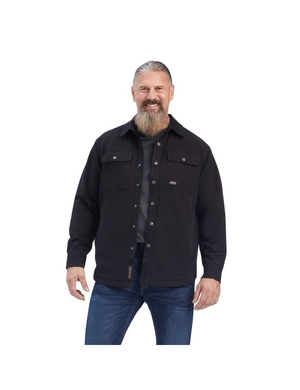 Vêtements De Travail Ariat Rebar Classiche Tela Shirts Jackets Noir | EUY-2233444