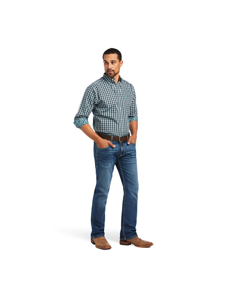 Chemises De Costume Ariat Wrinkle Free Houston Fitted Multicolore | CMV-3128045