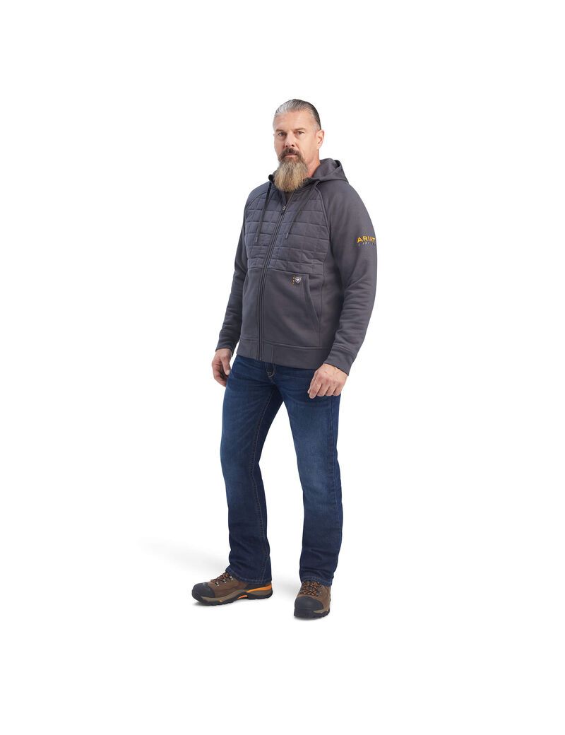 Vêtements De Travail Ariat Rebar Regulator Full Zip Hoodie Grise | VFJ-1323238