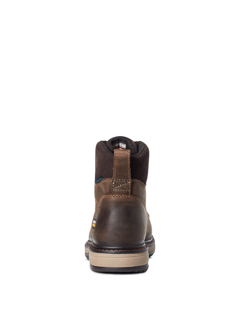 Bottes de Travail Ariat Riveter 6' CSA Imperméables Composite Embout Marron Foncé | VLX-4430860