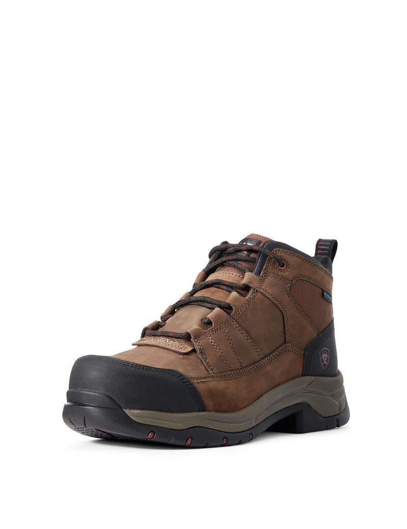 Bottes Imperméables Ariat Telluride Travail Composite Embout Travail Marron | HXL-9390094