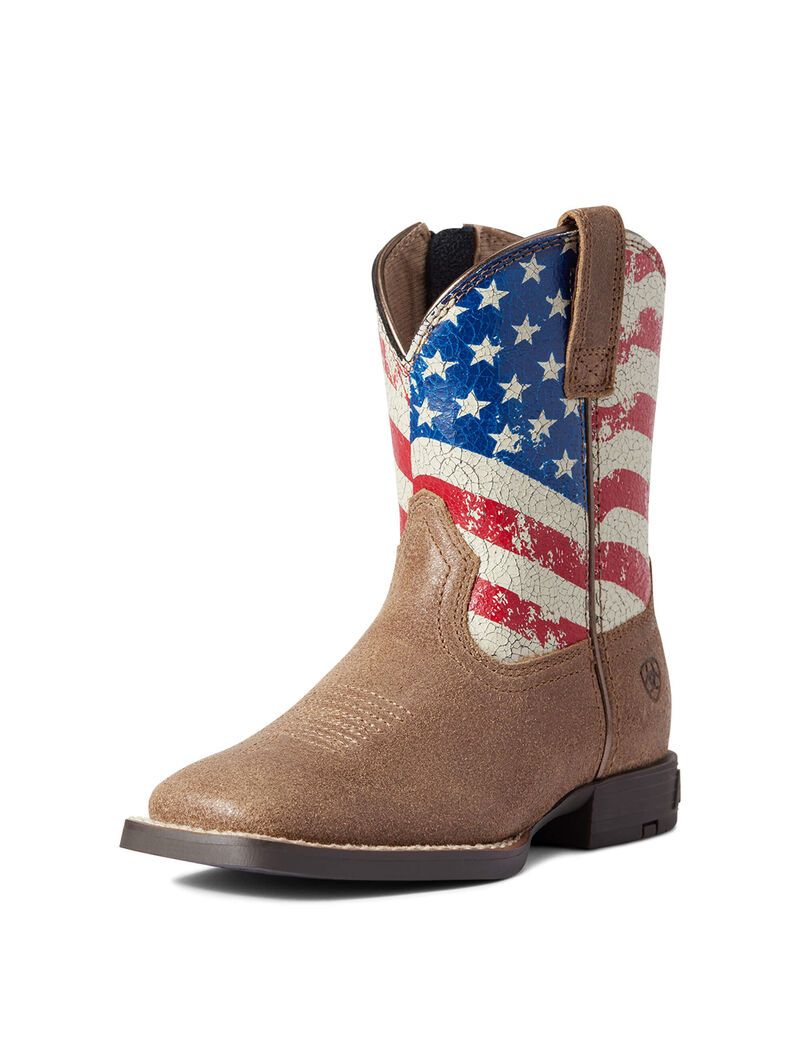 Bottes Western Ariat Stars And Stripes Marron | KLN-3194475