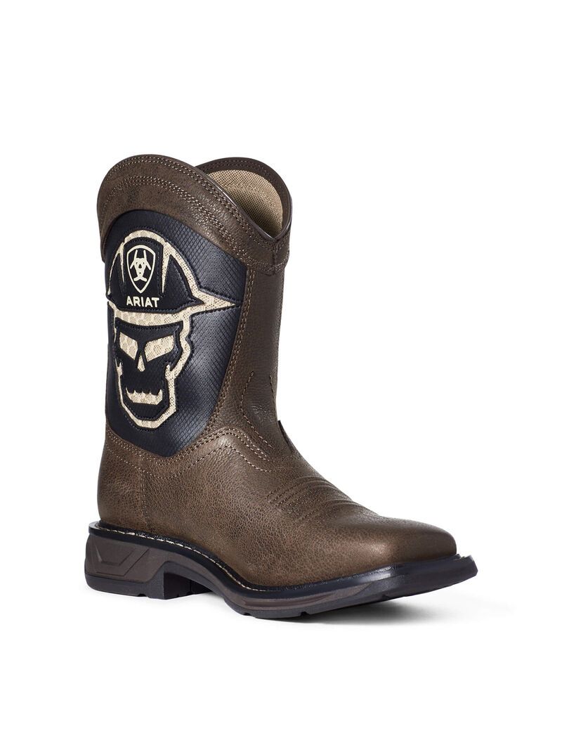 Bottes Western Ariat Workhog Xt Venttek Bold Cafe | HJO-4992084