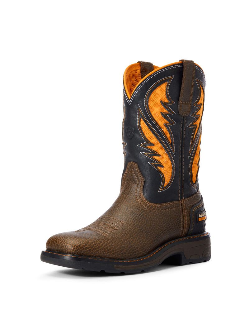 Bottes Western Ariat Travail Venttek Marron | PLD-9046114