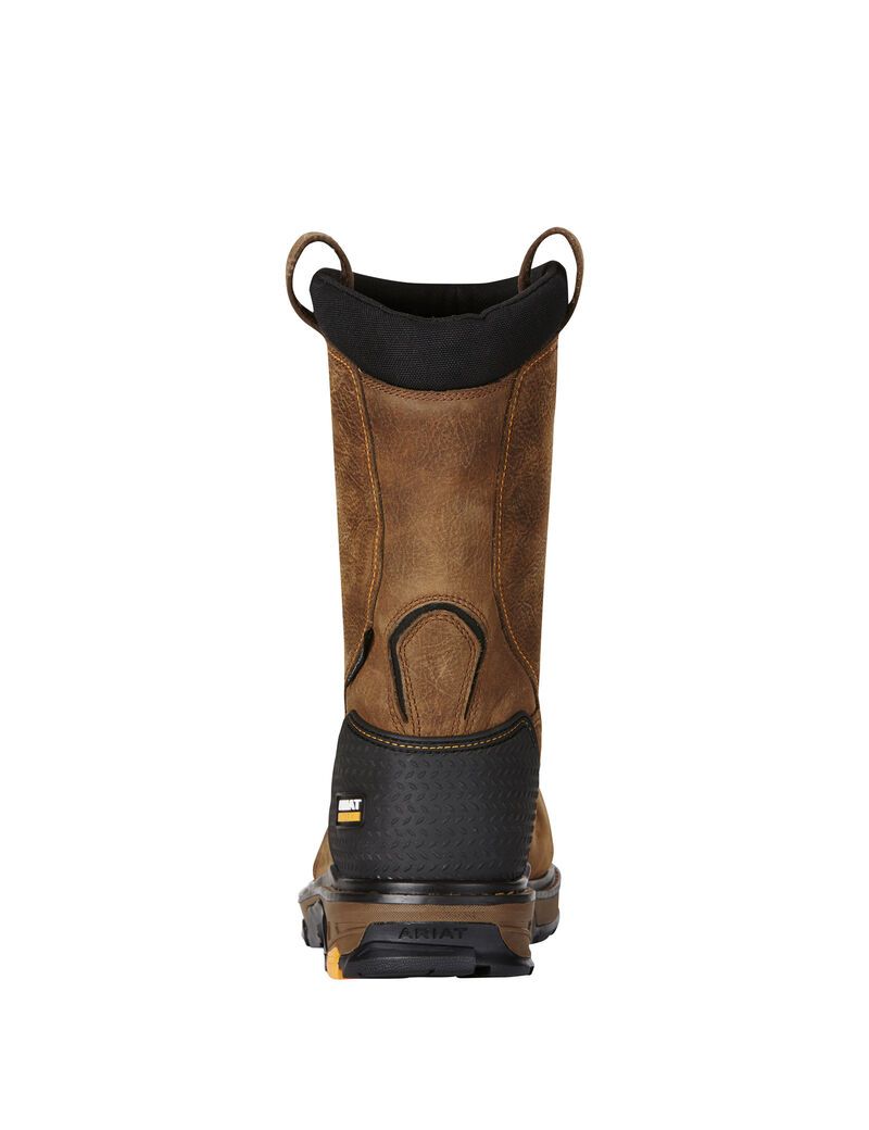 Bottes Imperméables Ariat Intrepid Pull-On Composite Embout Travail Marron | SAO-8175311