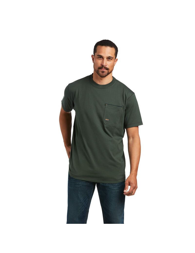 Vêtements De Travail Ariat Rebar Workman T Shirts Multicolore | XQF-9586643