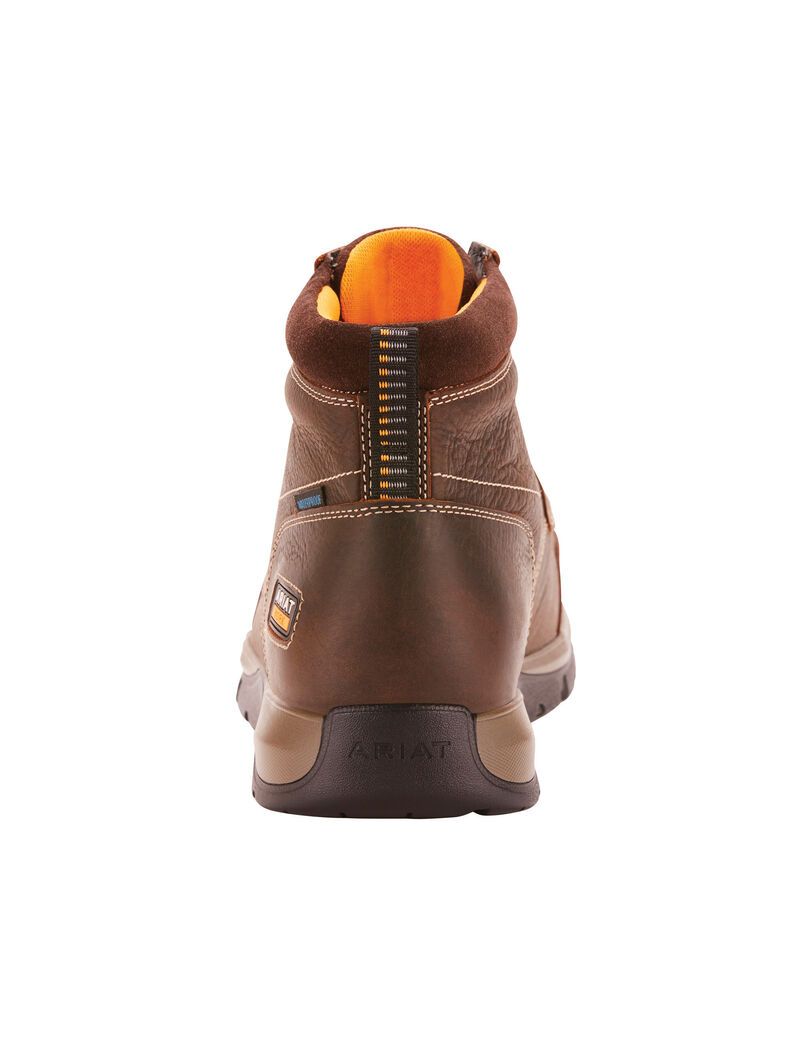 Bottes Imperméables Ariat Edge LTE Chukka Composite Embout Travail Marron Foncé | IDK-7809671