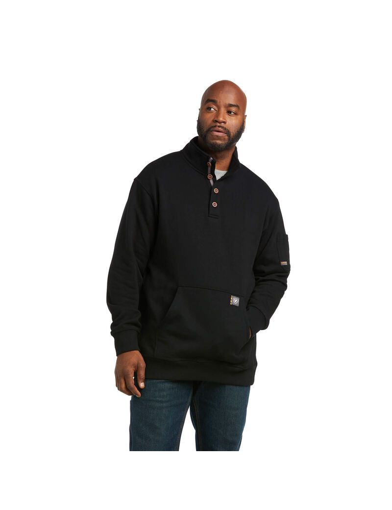 Chandails Ariat Rebar Overtime Fleece Noir | WMN-9420259