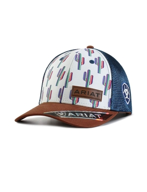 Casquettes Ariat Cactus print black Blanche | QDF-3559347