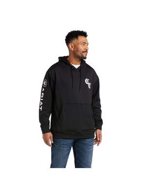 Sweat à Capuche Ariat Compton Cowboys Tek Noir | MRC-0649610