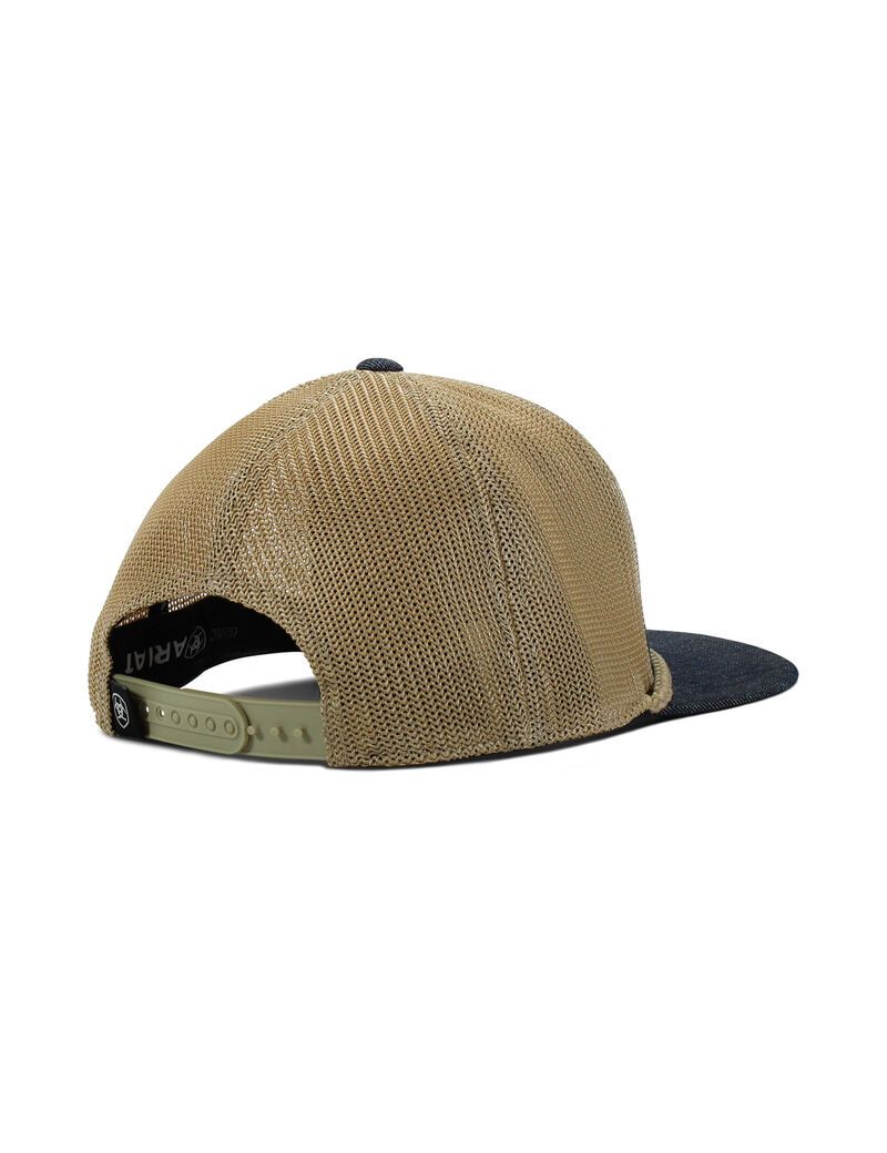 Casquettes Ariat Large logo patch desert Bleu | QBY-0107816