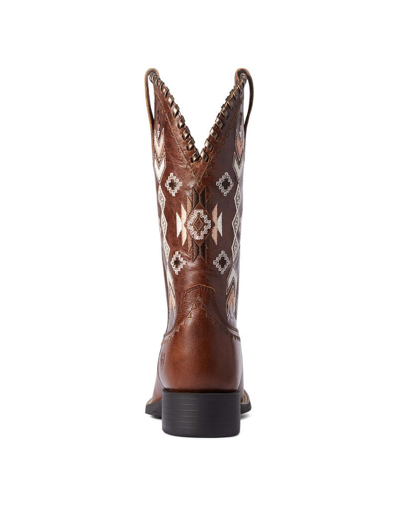 Bottes Western Ariat Round Up Skyler Marron | EER-8818710