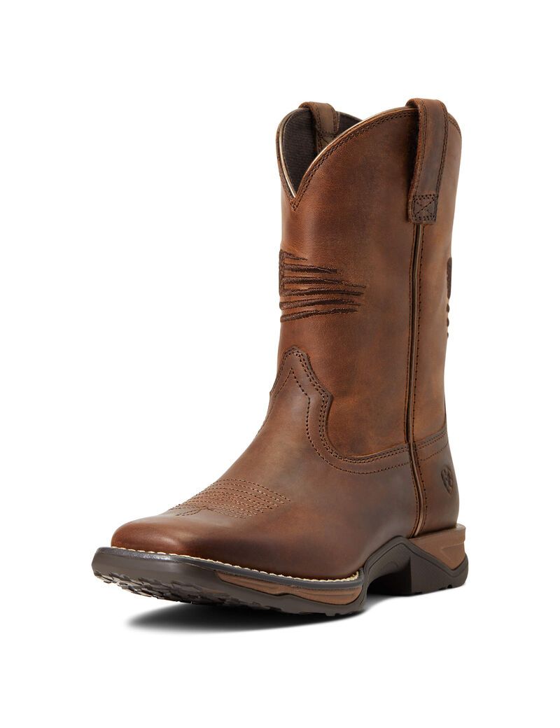 Bottes Western Ariat Anthem Patriot Marron | BAL-4000080