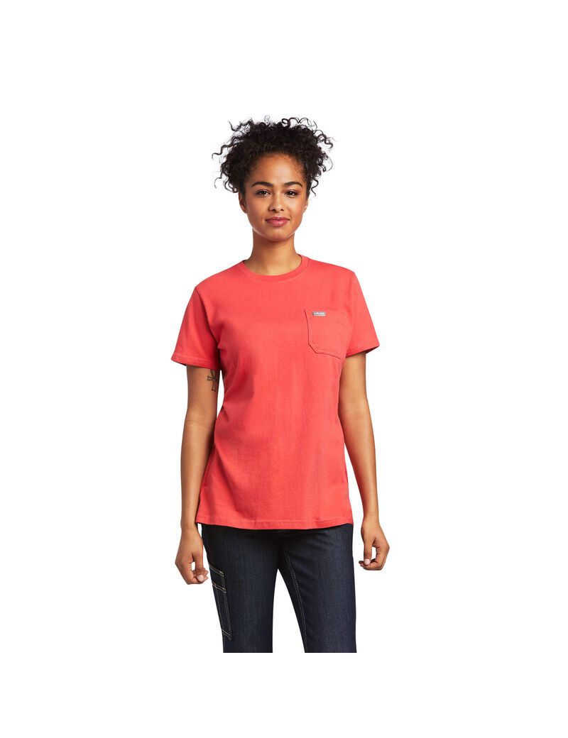 Vêtements De Travail Ariat Rebar Coton Strong T Shirts Multicolore | NOI-7434163