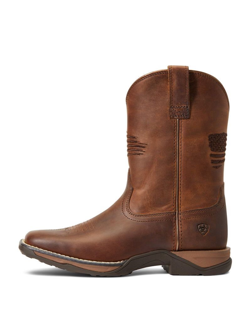 Bottes Western Ariat Anthem Patriot Marron | BAL-4000080