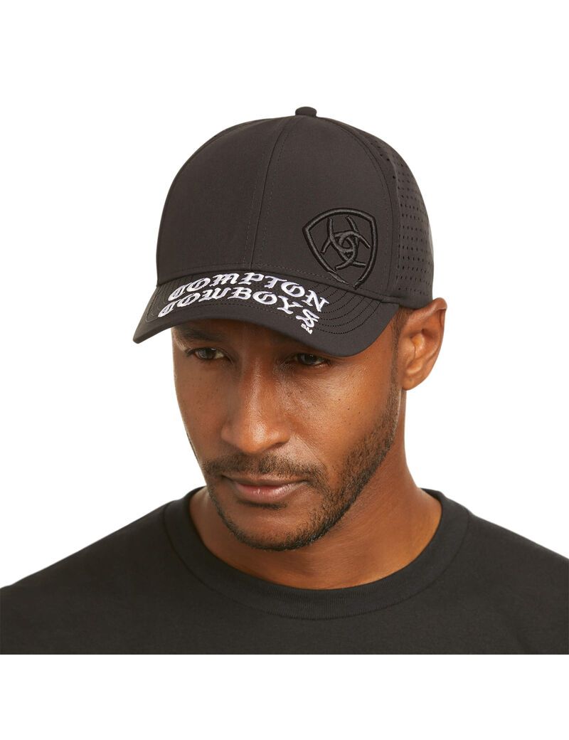 Casquettes Ariat Compton Cowboys Trifactor Noir | SGV-9070774