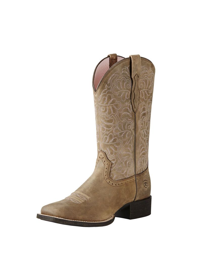 Bottes Western Ariat Round Up Remuda Marron | XRY-5793450