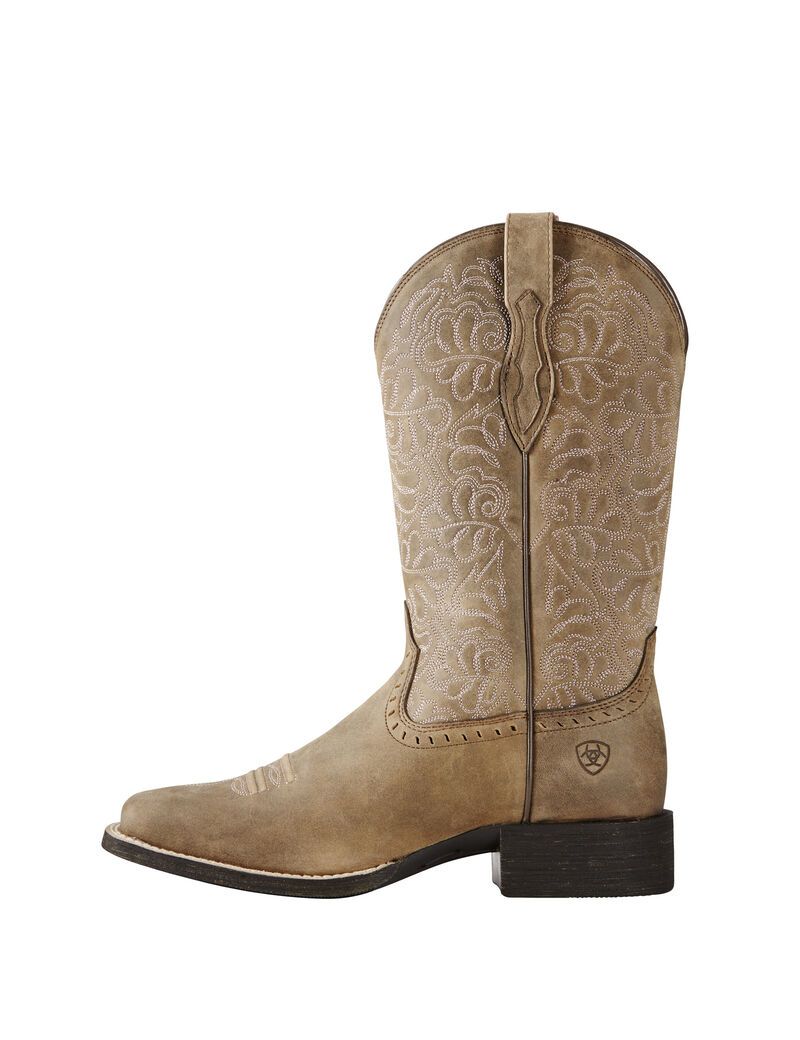 Bottes Western Ariat Round Up Remuda Marron | XRY-5793450