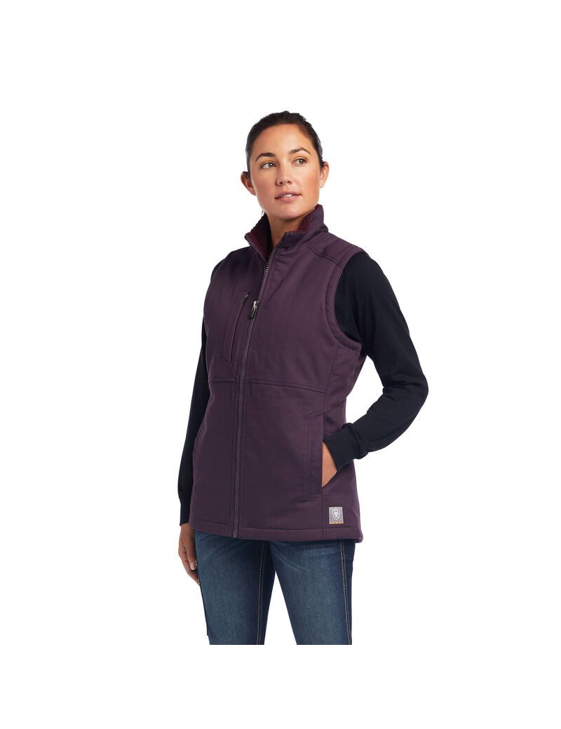 Vêtements De Travail Ariat Rebar DuraCanvas Insulated Vest Violette | IMV-3339249