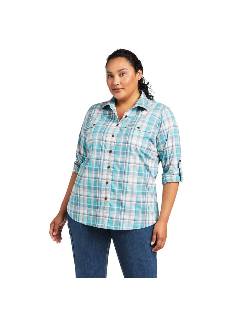 Vêtements De Travail Ariat Rebar Made Tough DuraStretch Travail Shirts Multicolore | XSW-0273650