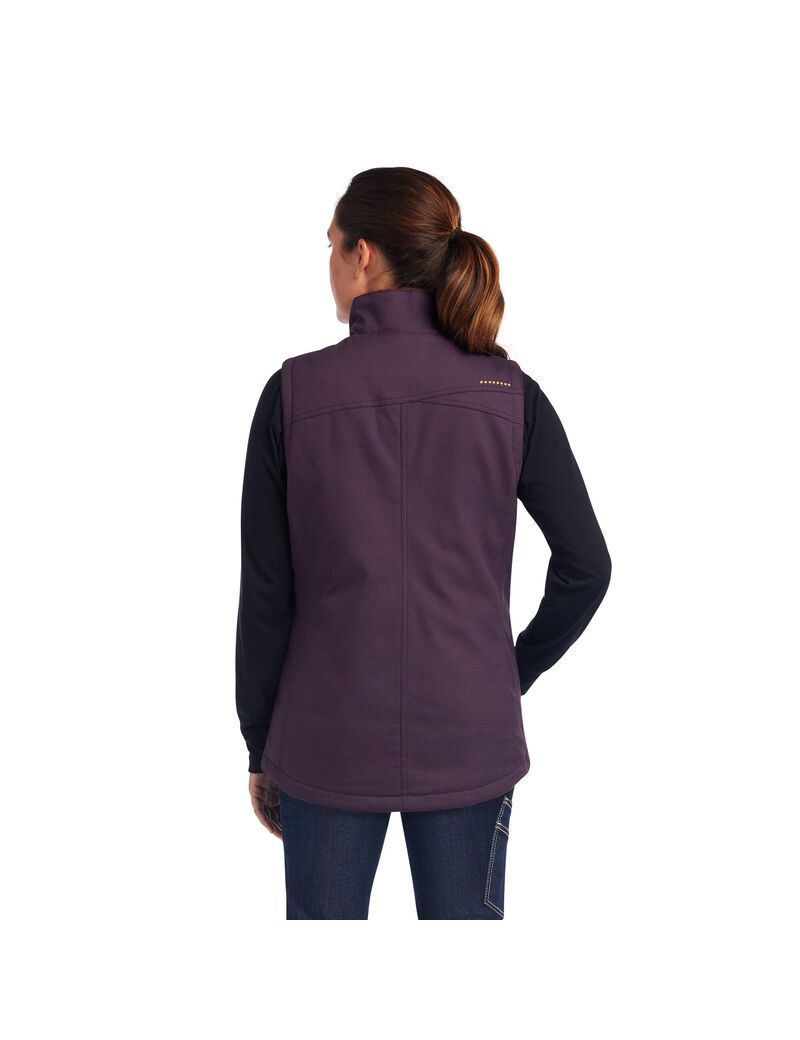 Vêtements De Travail Ariat Rebar DuraCanvas Insulated Vest Violette | IMV-3339249