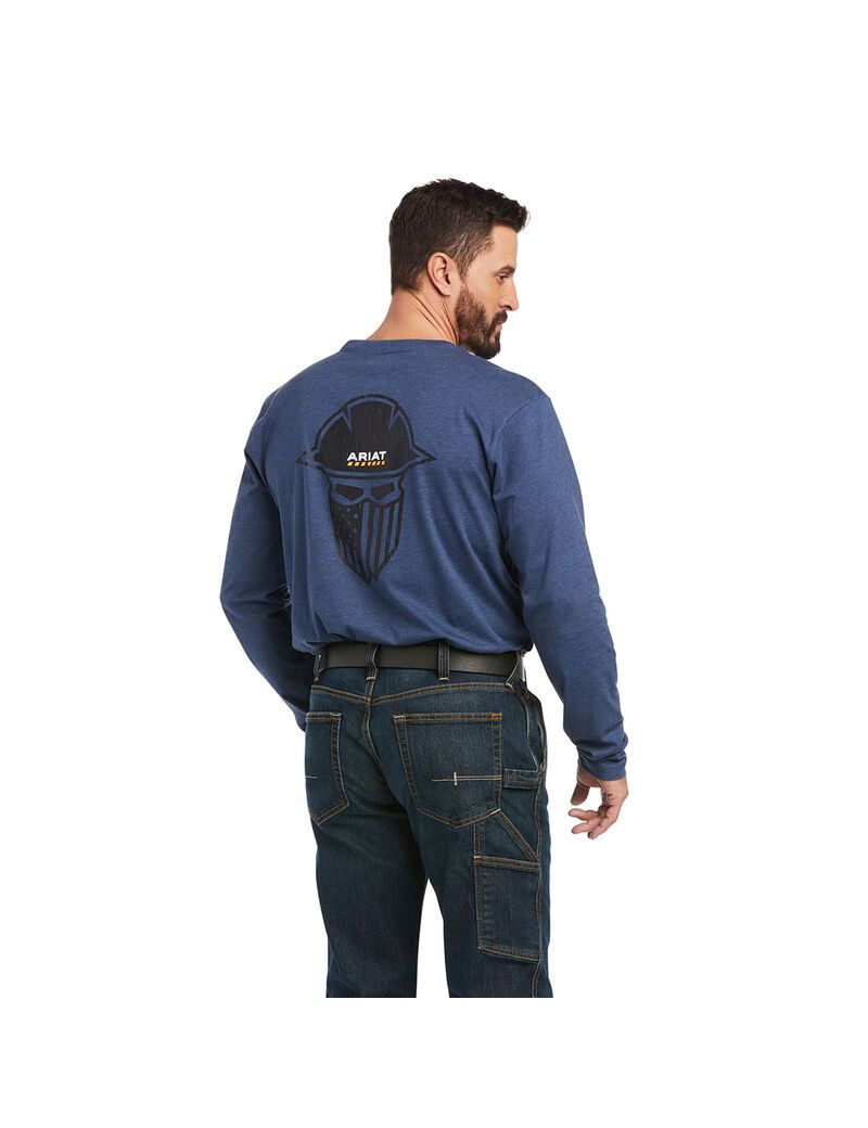 Vêtements De Travail Ariat Rebar Workman Full Coverage T Shirts Multicolore | GRR-1266191