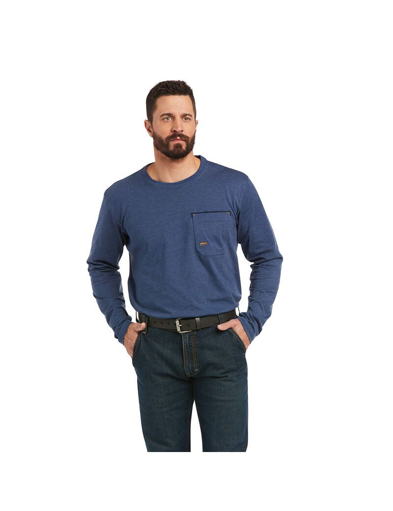 Vêtements De Travail Ariat Rebar Workman Full Coverage T Shirts Multicolore | GRR-1266191