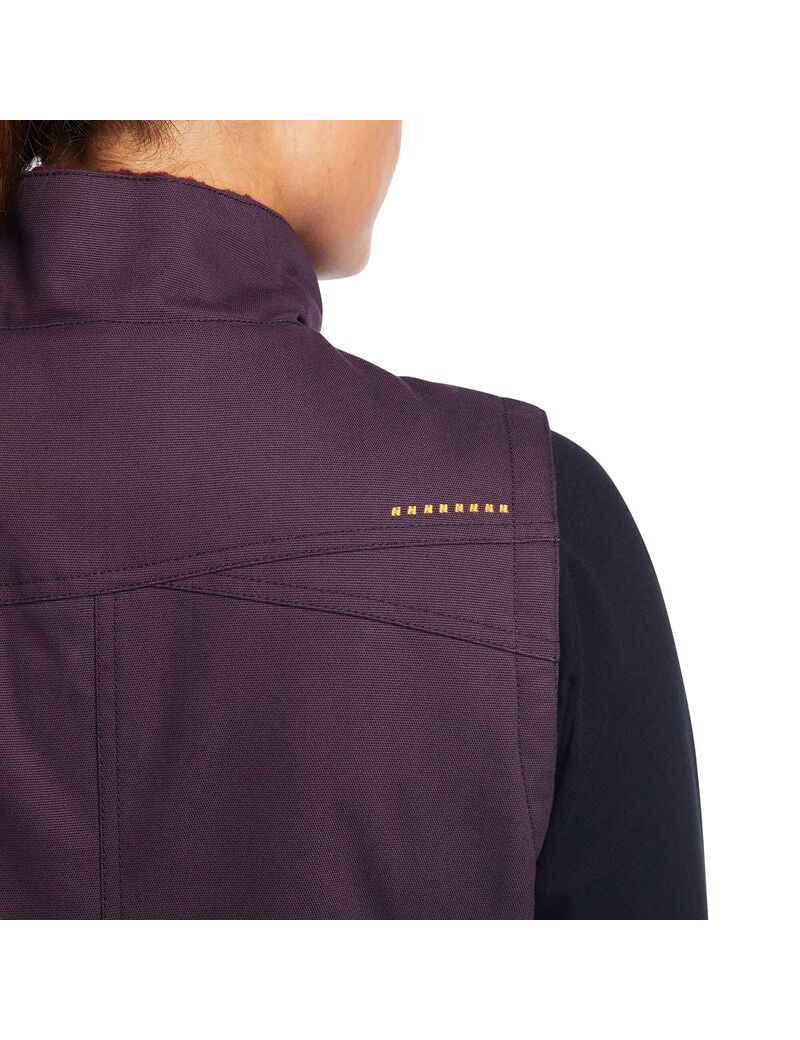 Vêtements De Travail Ariat Rebar DuraCanvas Insulated Vest Violette | IMV-3339249