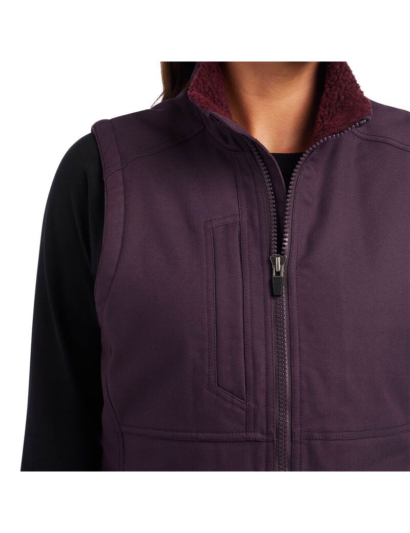 Vêtements De Travail Ariat Rebar DuraCanvas Insulated Vest Violette | IMV-3339249