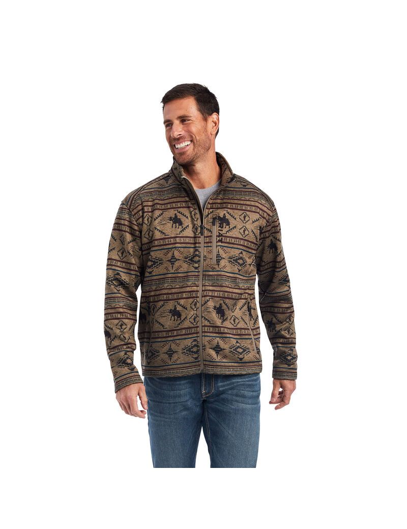 Cardigan Ariat Caldwell Full Zip Multicolore | ZEG-8118271