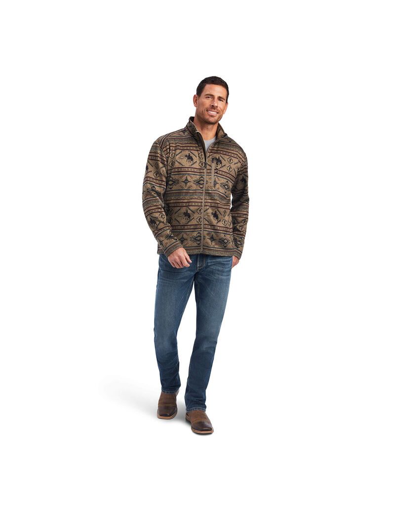 Cardigan Ariat Caldwell Full Zip Multicolore | ZEG-8118271