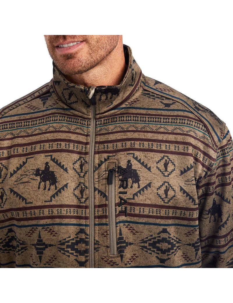 Cardigan Ariat Caldwell Full Zip Multicolore | ZEG-8118271