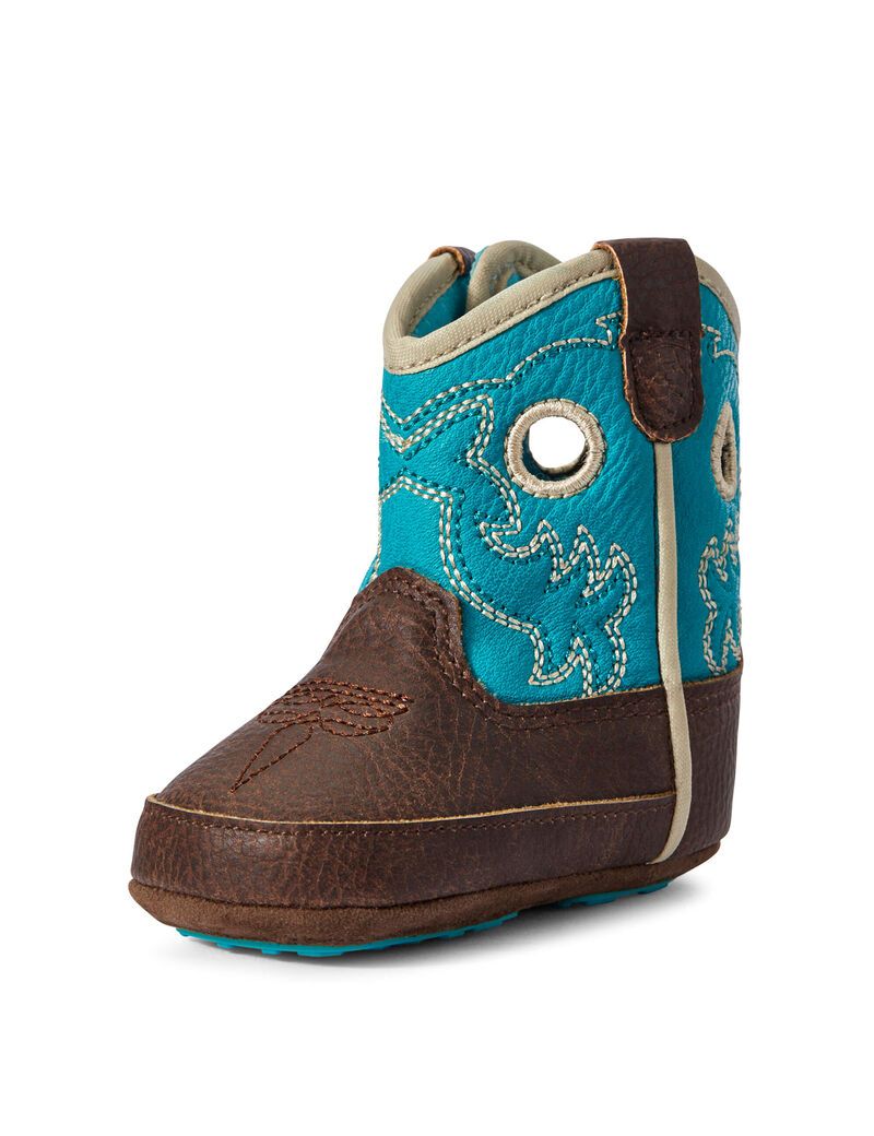 Bottes Western Ariat Stompers Boston Turquoise Turquoise Clair | AJI-2666263