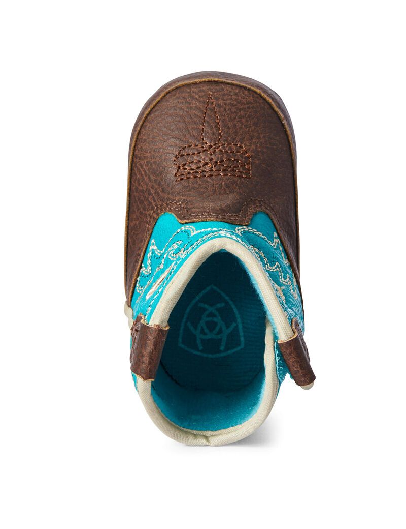 Bottes Western Ariat Stompers Boston Turquoise Turquoise Clair | AJI-2666263