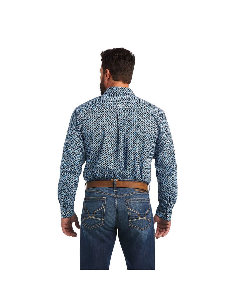 Chemises De Costume Ariat Miguel Classiche Fit Bleu | CMT-1445790