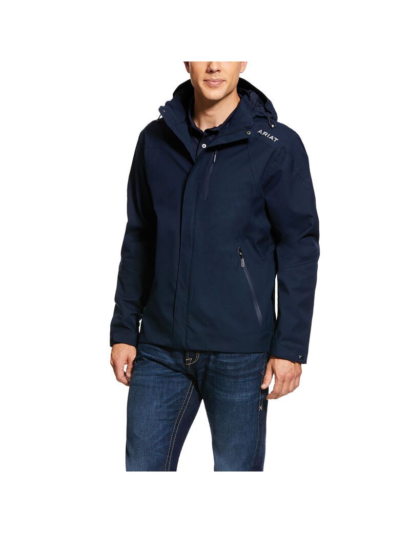 Vestes Ariat Coastal Imperméables Bleu Marine | ERS-8707824