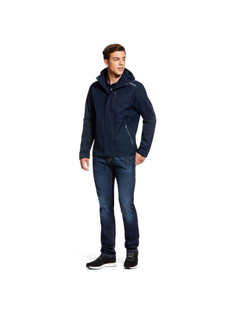 Vestes Ariat Coastal Imperméables Bleu Marine | ERS-8707824