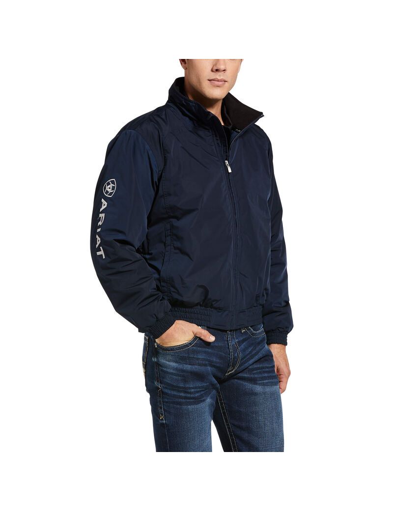 Vestes Ariat Team Logo Insulated Bleu Marine | MFR-3677898