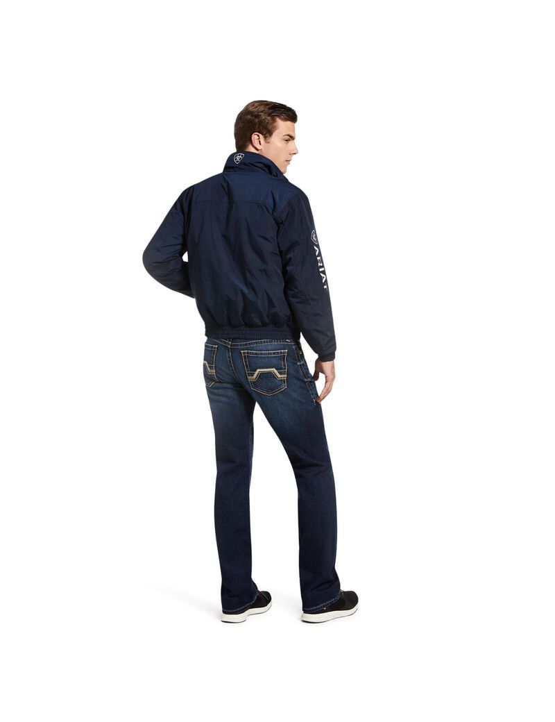 Vestes Ariat Team Logo Insulated Bleu Marine | MFR-3677898