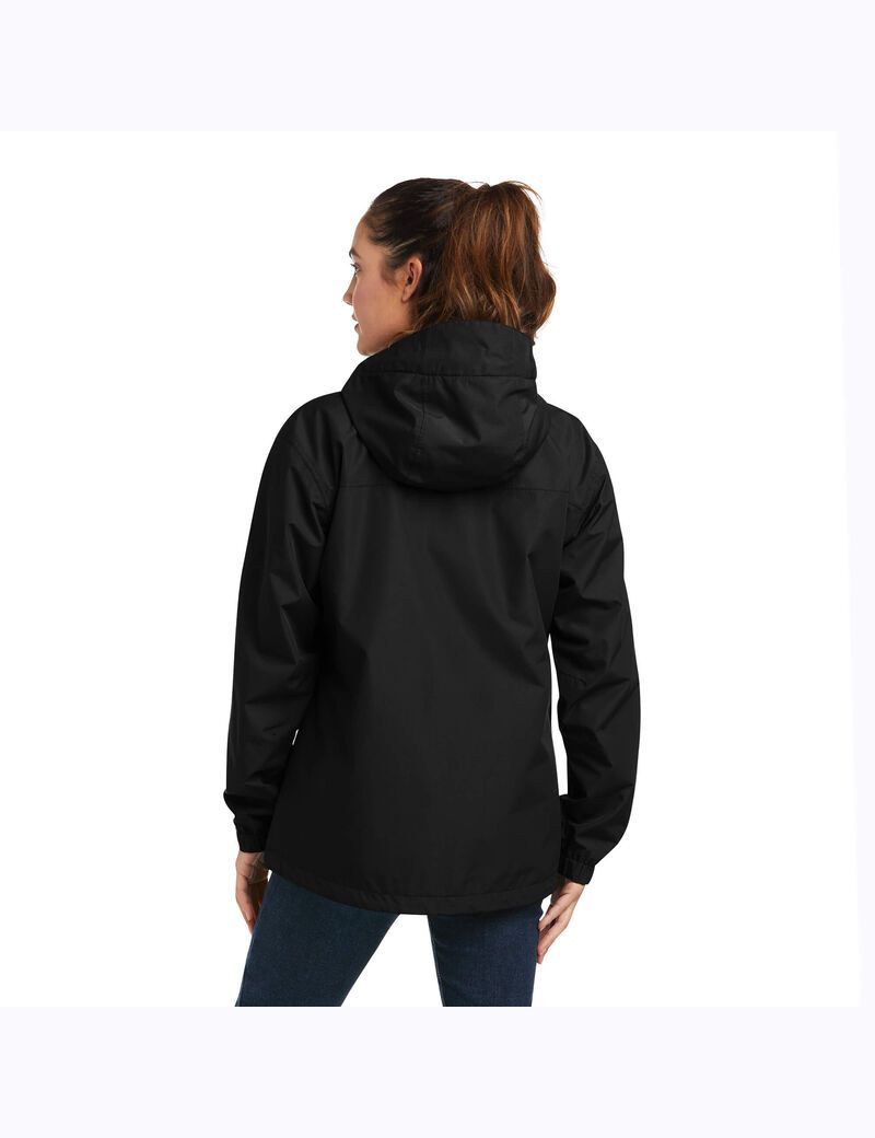 Vêtements De Travail Ariat Rebar Stormshell Logo Imperméables Jackets Noir Violette | GWE-2167928