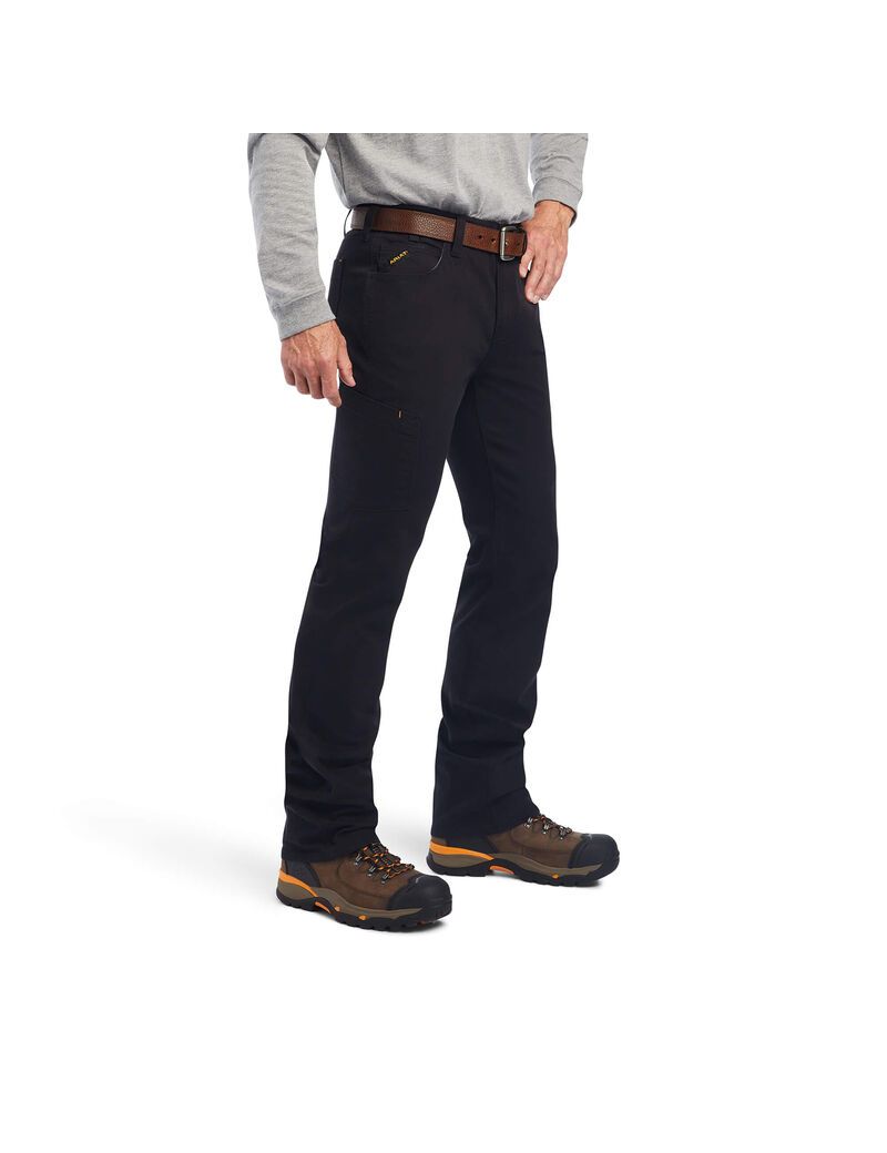 Pantalon Ariat Rebar M7 DuraStretch Made Tough Droit Noir | XHL-3111669