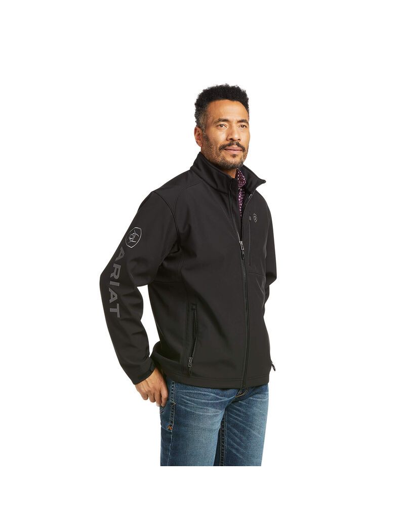 Vestes Ariat Logo 2.0 Patriot Softshell D'eau Resistant Noir | GVG-1583040