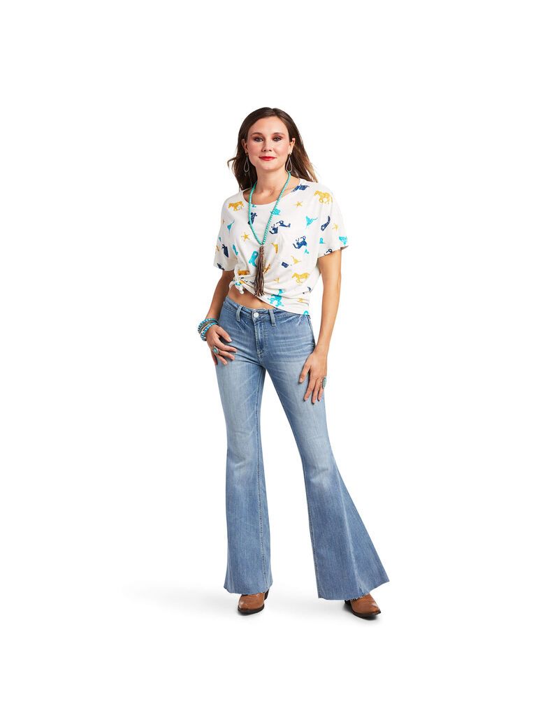 Hauts Ariat Mojave Tee Multicolore | AHQ-0054389