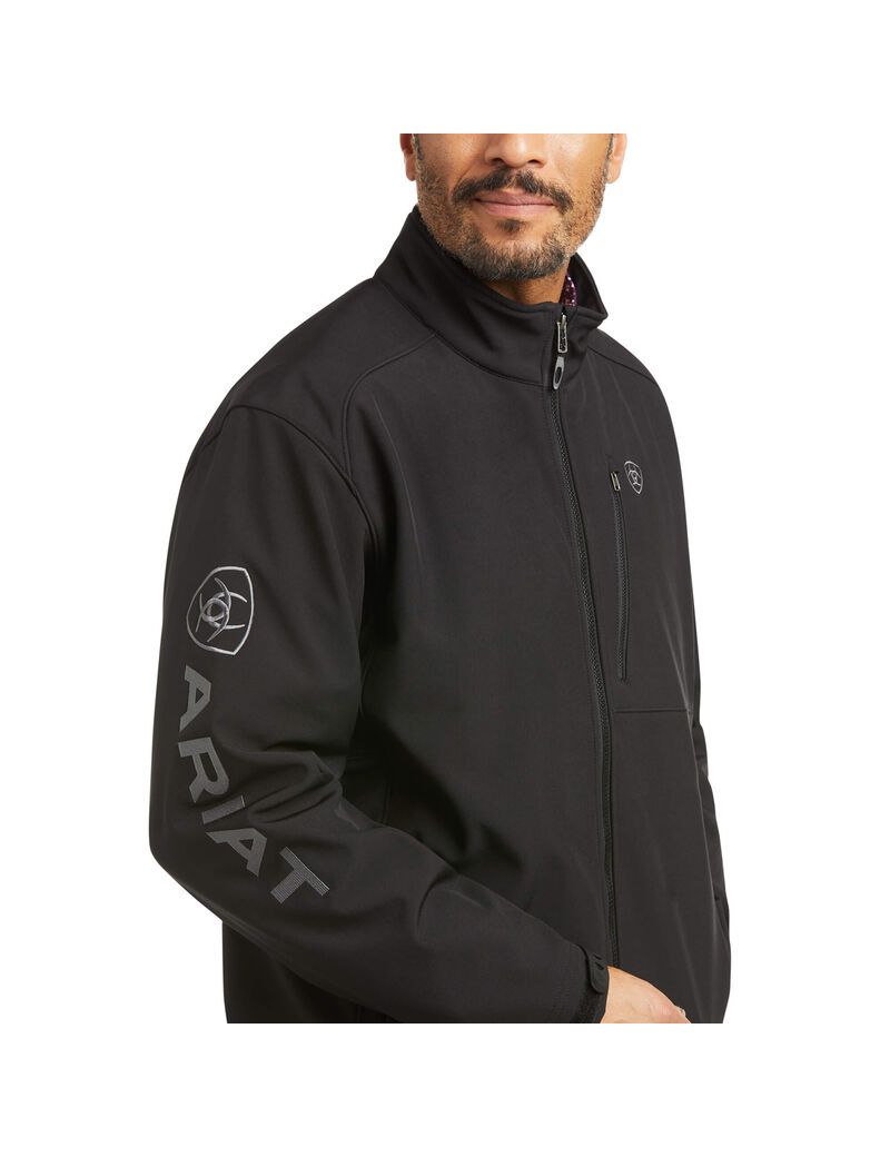 Vestes Ariat Logo 2.0 Patriot Softshell D'eau Resistant Noir | GVG-1583040