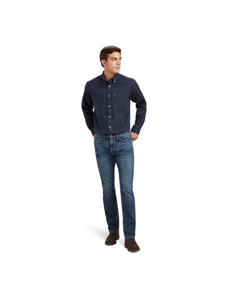 Chemises De Costume Ariat Clement Bleu Marine | ZCV-5508048