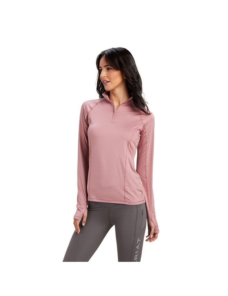 Couches Intermédiaires Ariat Lowell 2.0 1/4 Zip Rose | QRD-0264646