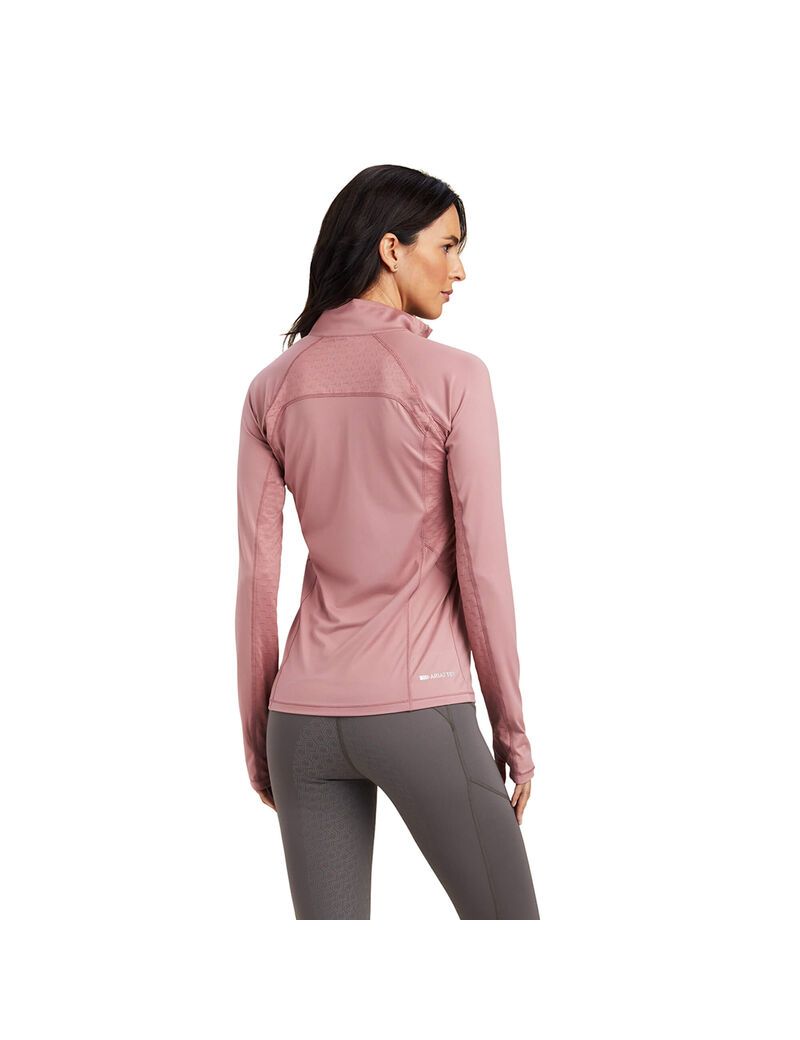 Couches Intermédiaires Ariat Lowell 2.0 1/4 Zip Rose | QRD-0264646