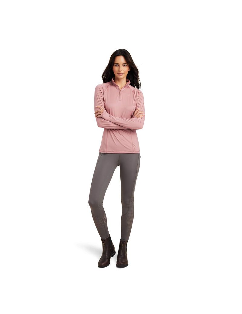 Couches Intermédiaires Ariat Lowell 2.0 1/4 Zip Rose | QRD-0264646