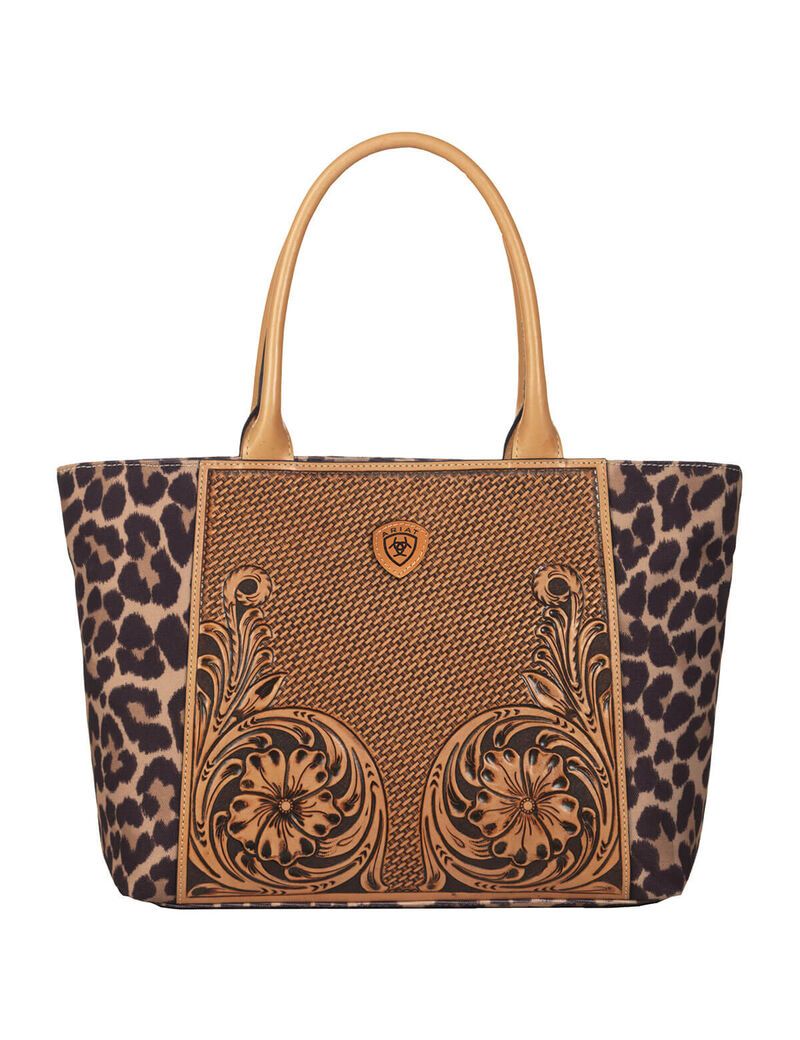 Sacs Ariat Leopard tote Marron | OTV-9137975